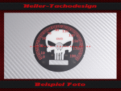 Tachoscheibe für Harley Davidson Softail Breakout 2013 2014 Ø80 Version 2 Mph zu Kmh