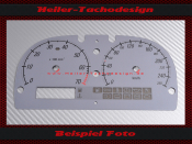 Tachoscheibe für Opel Speedster Turbo 160 Mph zu 260...
