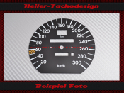 Speedometer Disc for Mercedes W124 AMG E Class 300 Kmh - 1