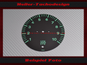 Drehzahlmesser Scheibe für Porsche 914 bis 10000 UPM...