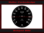 Tachometer Disc for AC Bristol 6000 RPM