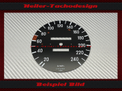 Tachoscheibe für Mercedes W123 E Klasse 150 Mph zu...