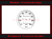 Tachoscheibe für Ducati Superlight 1995 160 Mph zu...