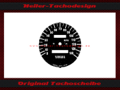 Tachoscheibe für Yamaha XS 650 1975 Mph zu Kmh