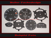 Set Speedometer Discs for Porsche 912 250 Kmh