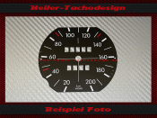 Speedometer Disc for BMW E10 02 Serie 1971 to 1975 200 Kmh