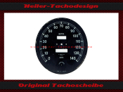 Tachoscheibe für Jaguar MK4 XK 120 XK 140 140 Mph zu 230 Kmh - 2