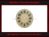 Uhr Scheibe Zifferblatt für VDO - Kienzle - 8 Tage DKW F5 F7 Ø78 mm