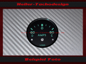 Zifferblatt Amper Anzeige für Porsche 356 52 mm...