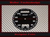 Speedometer Disc for Speedo Jaeger Jäger 210 Kmh