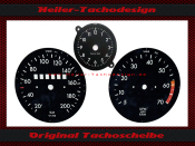 Set Speedometer Disc for Opel Kadett C 200 Kmh 7 UPM with...