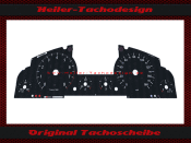 Tachoscheibe für VW Touareg 7L ohne Display 06 bis 010 Facelift Mph zu Kmh