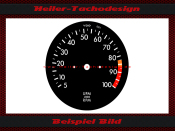 Tachometer Disc for Opel Kadett C 10000 RPM