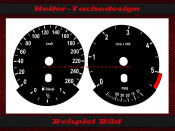 Speedometer Disc for BMW E60 E61 Diesel Tachometer 5,5...