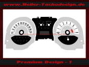 Tachoscheibe für Ford Mustang GT 2010 bis 2012 Standard Model 120 Mph zu 200 Kmh