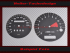 Tachoscheibe für Honda CBF 1000 Mph zu Kmh