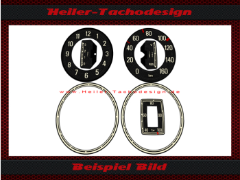 Speedometer Disc for Mercedes 170V oder 170S W136 W187 W191 160 Kmh