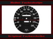 Tachoscheibe für Mercedes W107 R107 500 SL...