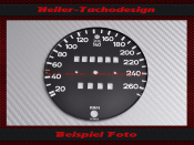 Speedometer Disc for Porsche 911 G Model 1974 to 1984 Mph...