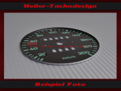 Speedometer Disc for Porsche 356 120 Mph to 200 Kmh