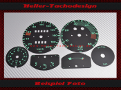 Set Speedometer Discs for Porsche 356 120 Mph to 200 Kmh