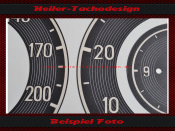 Set Speedometer Sticker for Mercedes W113 230 SL Pagode