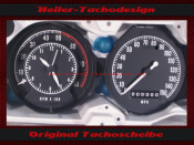 Tacho Aufkleber für Dodge Charger 1969 150 Mph zu Kmh