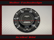 Speedometer Disc for Triumph TR3 TR4 Mph to Kmh