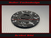 Speedometer Disc for Triumph TR3 TR4 Mph to Kmh