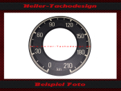 Speedometer Sticker for Mercedes Benz 190 SL W121 B II