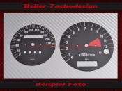 Tachoscheibe für Kawasaki Zephyr Zr550 91-96 Mph zu Kmh