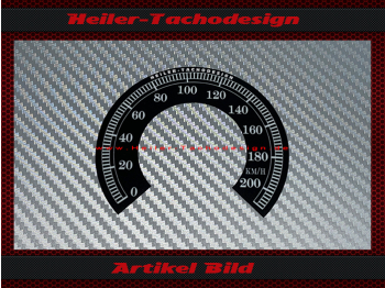 Tacho Aufkleber für Harley Davidson Sportster 48 Nightster XL1200 2008 bis 2013 Ø80 Mph zu Kmh