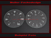 Speedometer oder Clock Glass DDR Ruhla 8-TageClock IFA F8...