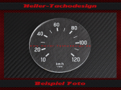 Speedometer Glass Kreidler Zündapp Puch 120 Kmh...