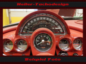 Tachoscheibe für Chevrolet Corvette C1 Mph zu Kmh 1958 bis 1962