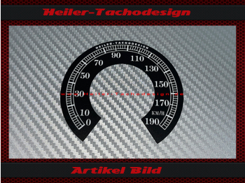 Tacho Aufkleber für Harley Davidson Sportster 1200 XL Custom XLH883 1999 bis 2003 Ø80 Mph zu Kmh