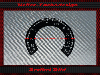 Tacho Aufkleber für Harley Davidson Sportster 48 Iron 883 2014 bis 2020 Ø80 Mph zu Kmh
