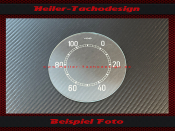 Speedometer Glass VDO General Wehrmacht 0 to 100 kmh 104 mm