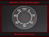 Speedometer Glass Isgus DKW NZ 350 0 to 120 kmh