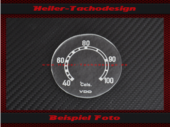 Glas Skala Fernthermometer für Mercedes 380 MB 5000 Steyr Puch 40 bis 100 °C 57 mm - 2